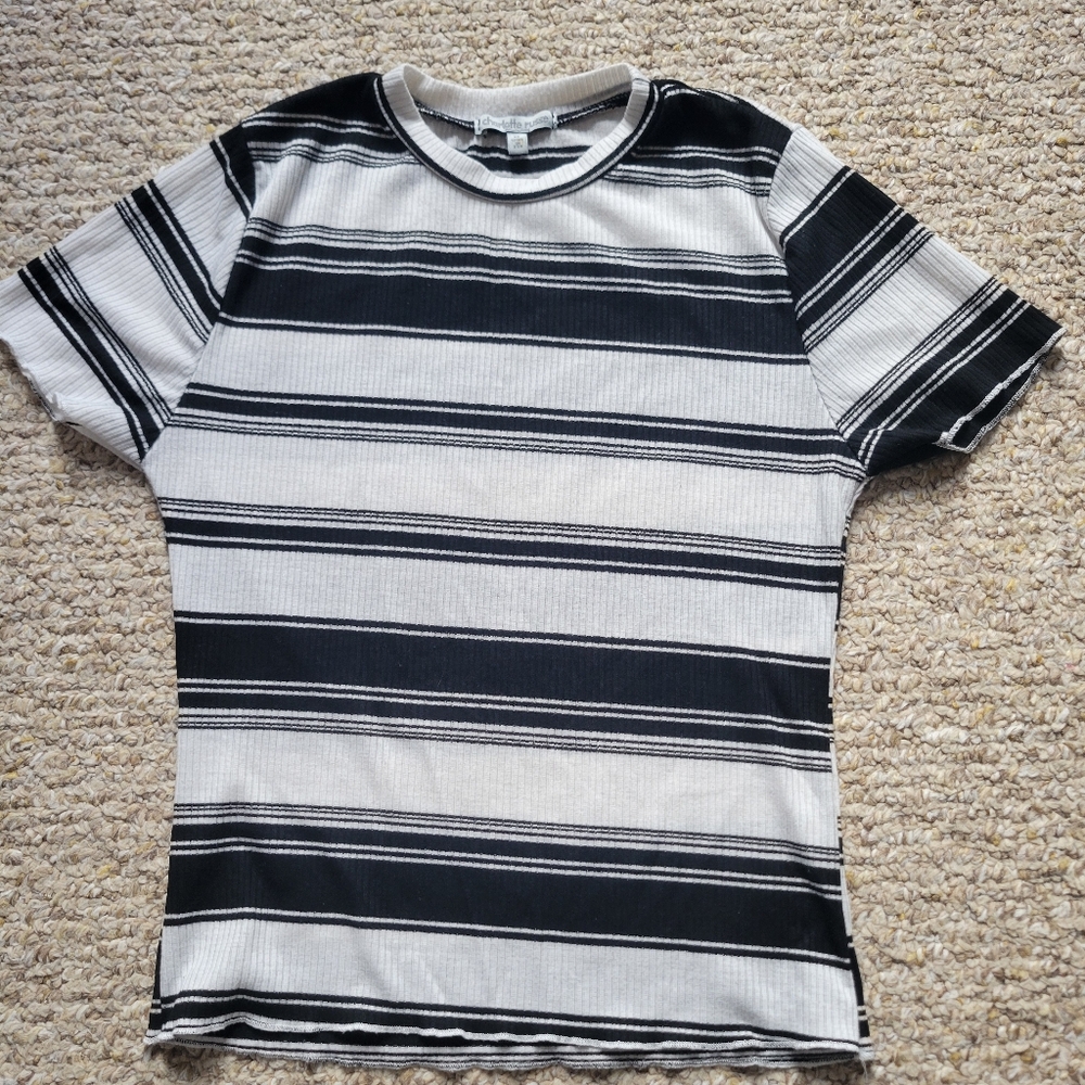 Black and white striped shirt